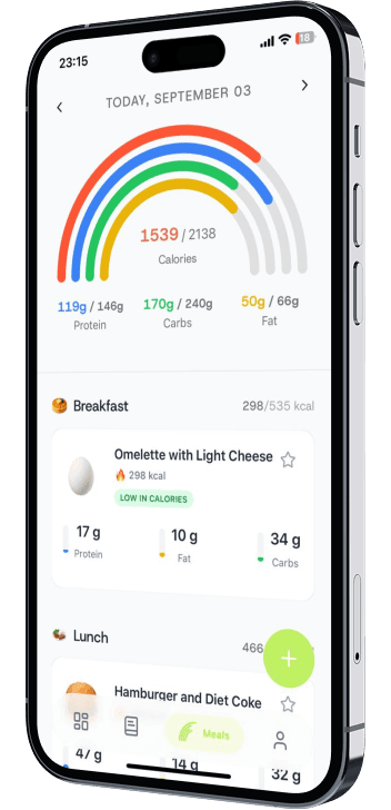 Foodiary AI calorie tracker app screenshot
